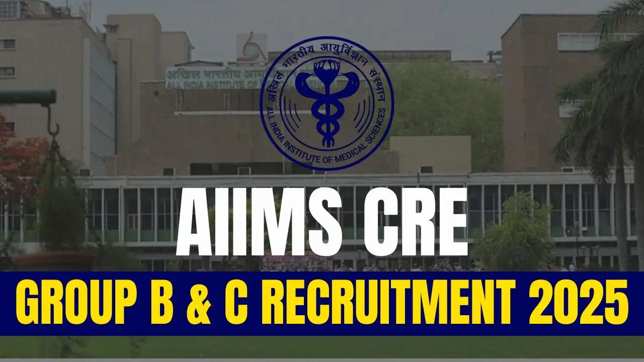 Aiims Cre Recruitment Notification Out Group B C Vacancies