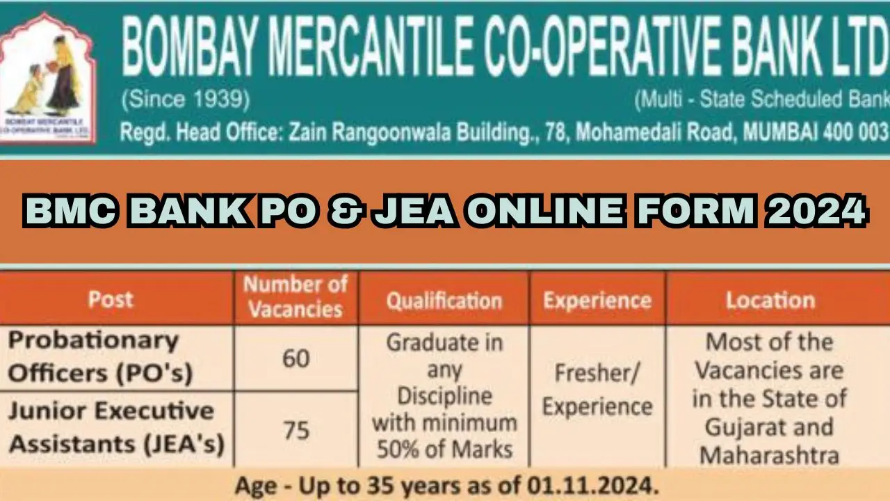 BMC Bank Recruitment 2024