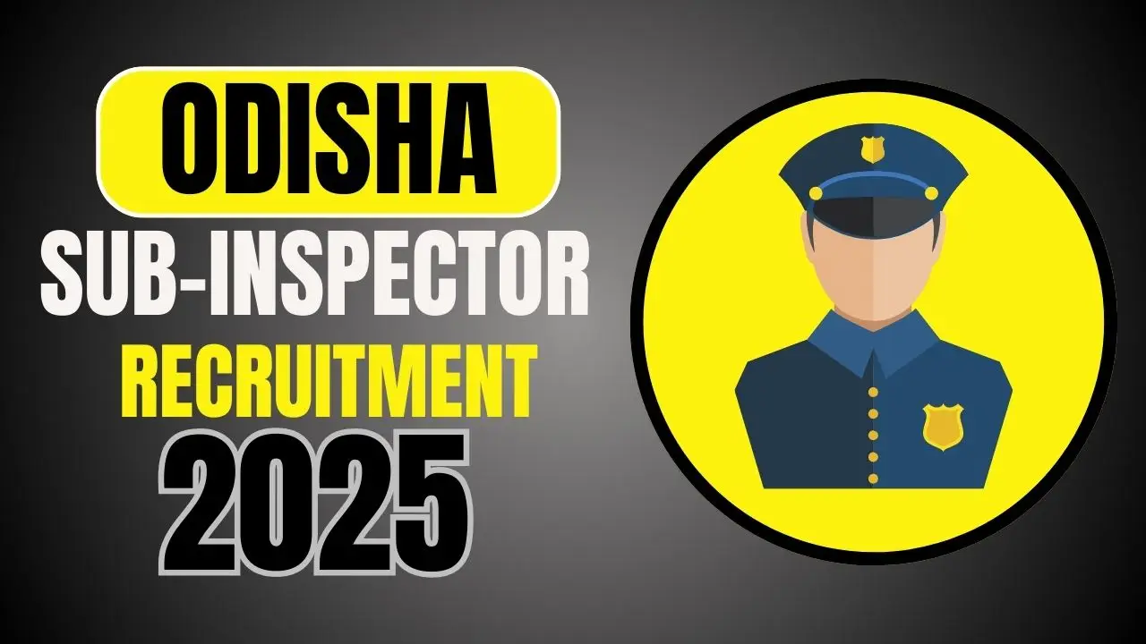 Odisha Police SI Recruitment 2025