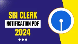 SBI Clerk 2024 Notification PDF