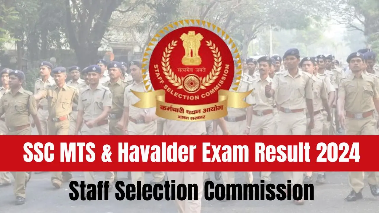 SSC MTS Exam Result 2024, Check Merit List PDF, Cut Off Score