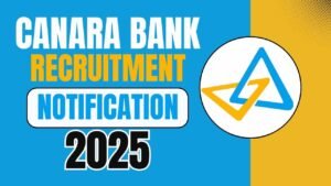 Canara Bank SO Recruitment 2025