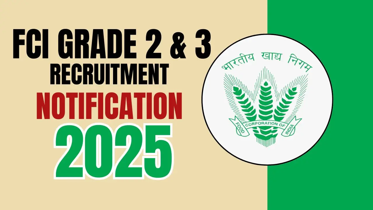 FCI Recruitment 2025 Notification Out