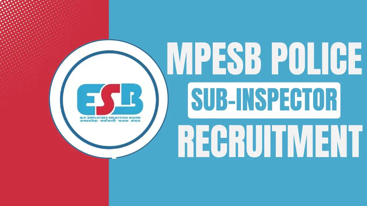 MP Police SI Recruitment 2025